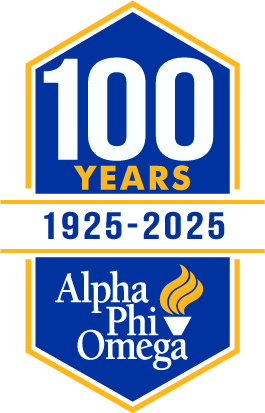 Alpha Phi Omega Centennial Permanent Stickers