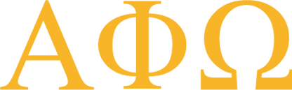 Alpha Phi Omega Permanent Stickers