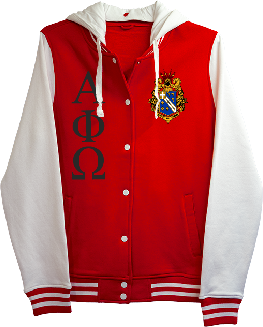 Alpha Phi Omega Varsity Hooded Sweatshirt