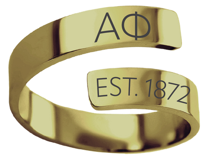 Alpha Phi Year and Letters Rings