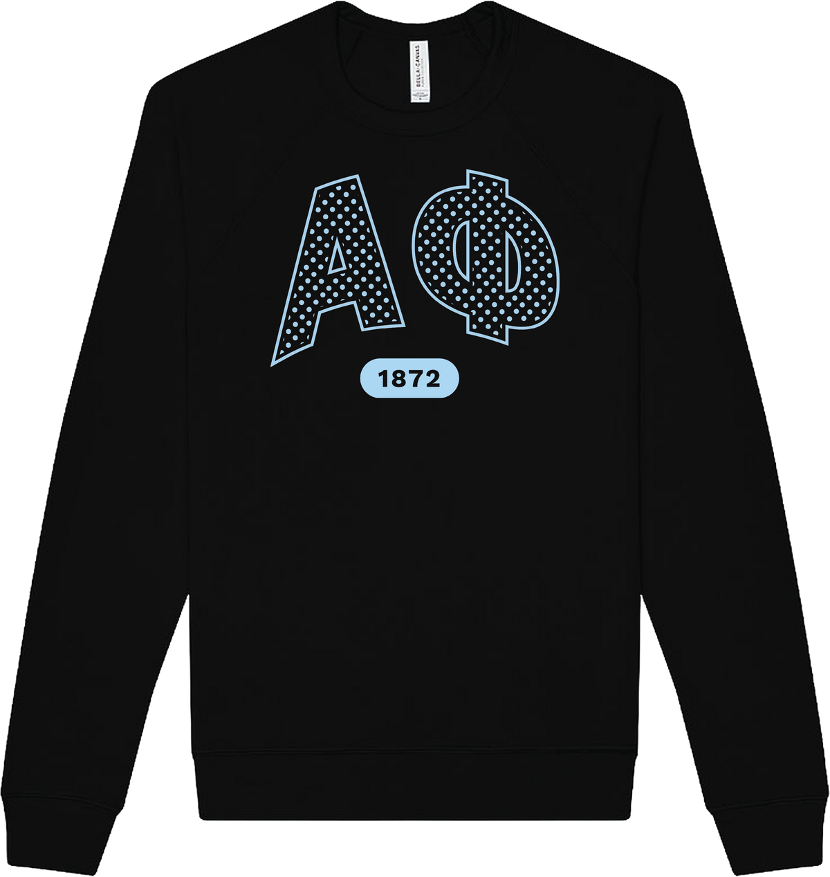 Alpha Phi Varsity Polka Dot Crewneck