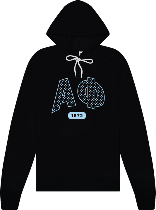 Alpha Phi Varsity Polka Dot Hoodie