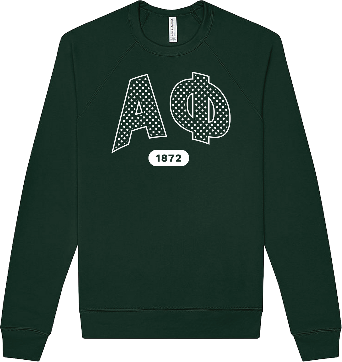 Alpha Phi Varsity Polka Dot Crewneck