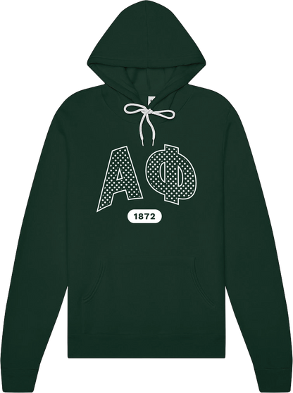 Alpha Phi Varsity Polka Dot Hoodie