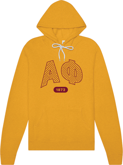 Alpha Phi Varsity Polka Dot Hoodie