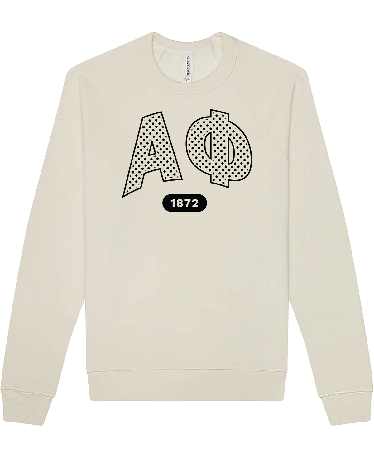 Alpha Phi Varsity Polka Dot Crewneck