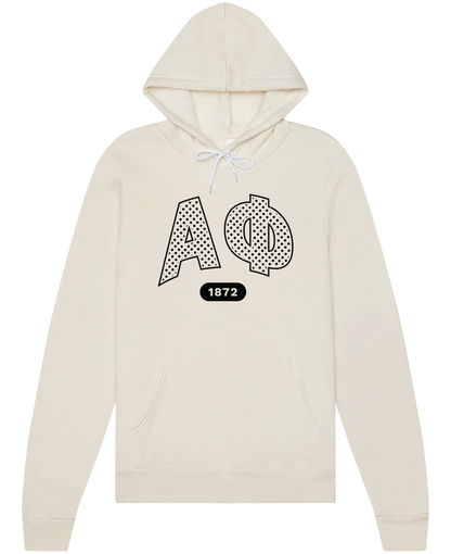 Alpha Phi Varsity Polka Dot Hoodie
