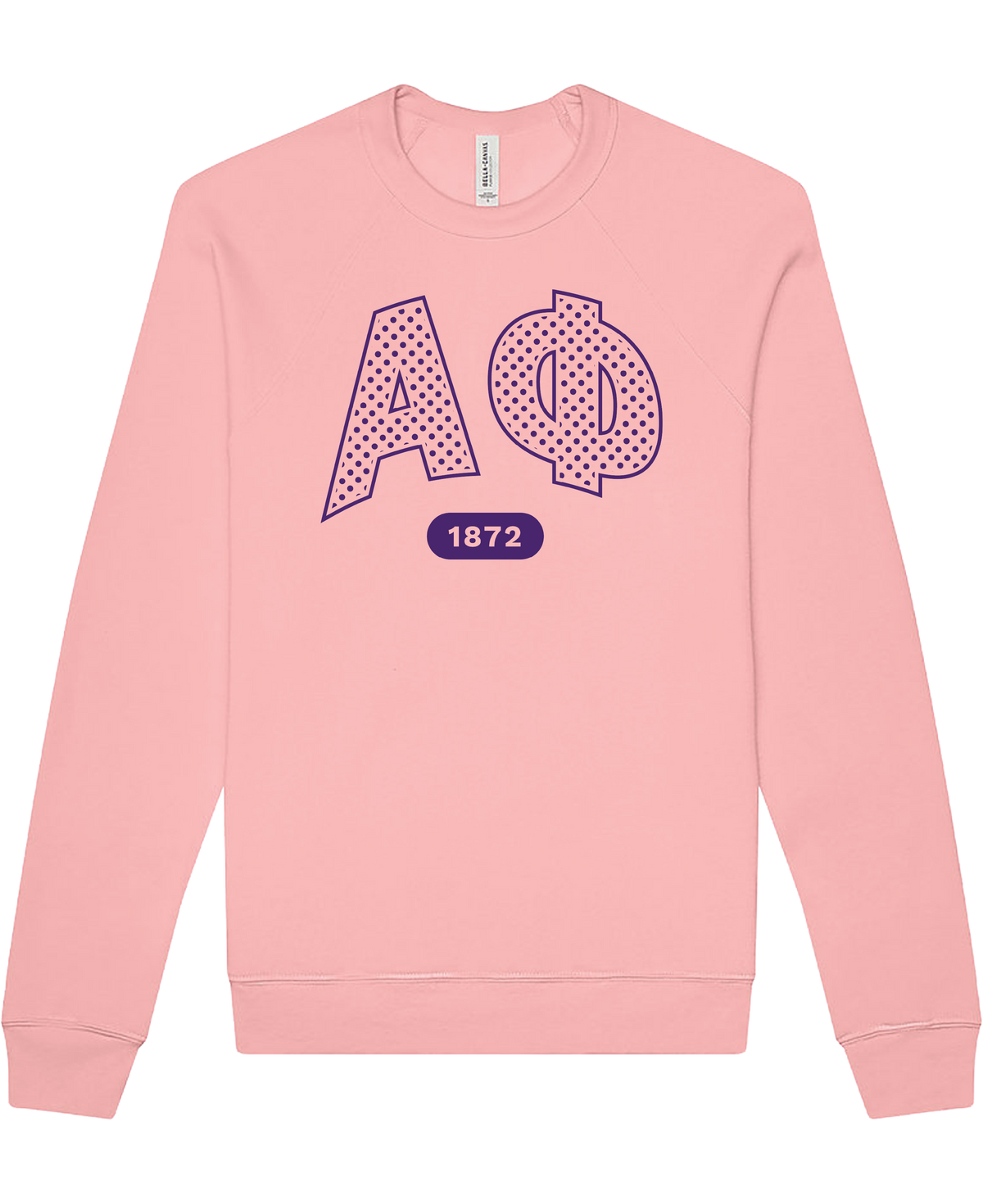 Alpha Phi Varsity Polka Dot Crewneck