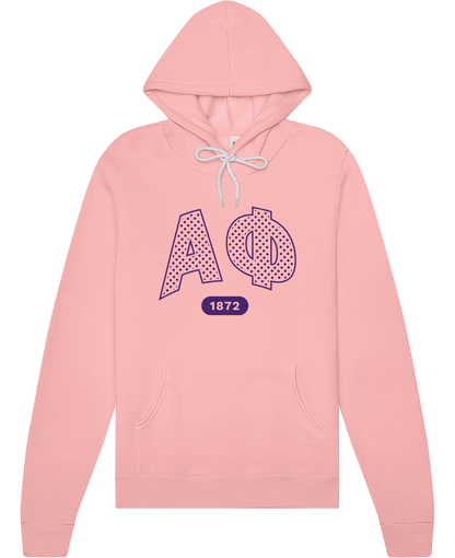 Alpha Phi Varsity Polka Dot Hoodie