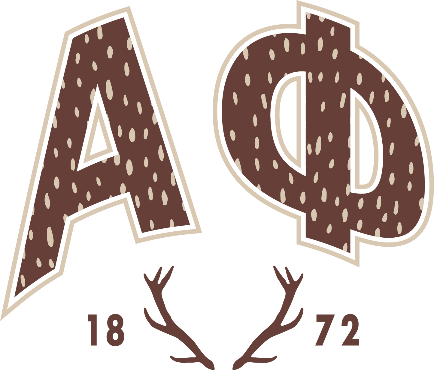 Alpha Phi Fawn Print Varsity Hoodie