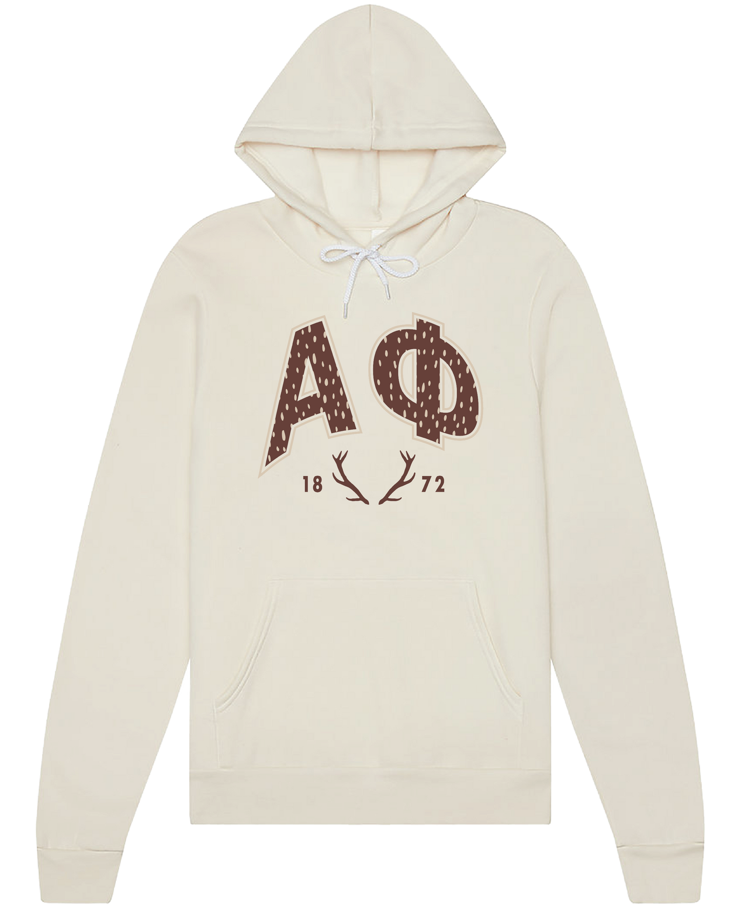 Alpha Phi Fawn Print Varsity Hoodie
