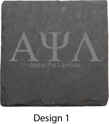 Alpha Psi Lambda Stone Coasters - 4-Pack