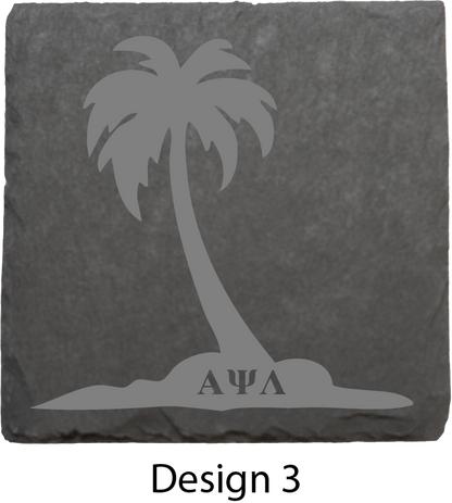 Alpha Psi Lambda Stone Coasters - 4-Pack