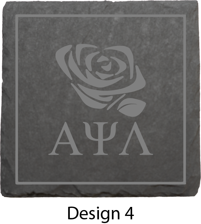 Alpha Psi Lambda Stone Coasters - 4-Pack