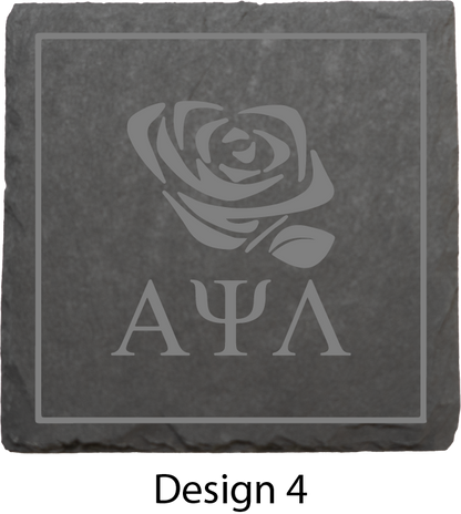 Alpha Psi Lambda Stone Coasters - 4-Pack