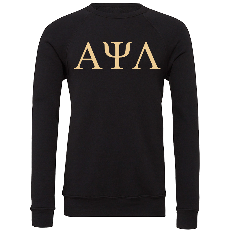 Alpha Psi Lambda Lettered Crewneck Sweatshirts