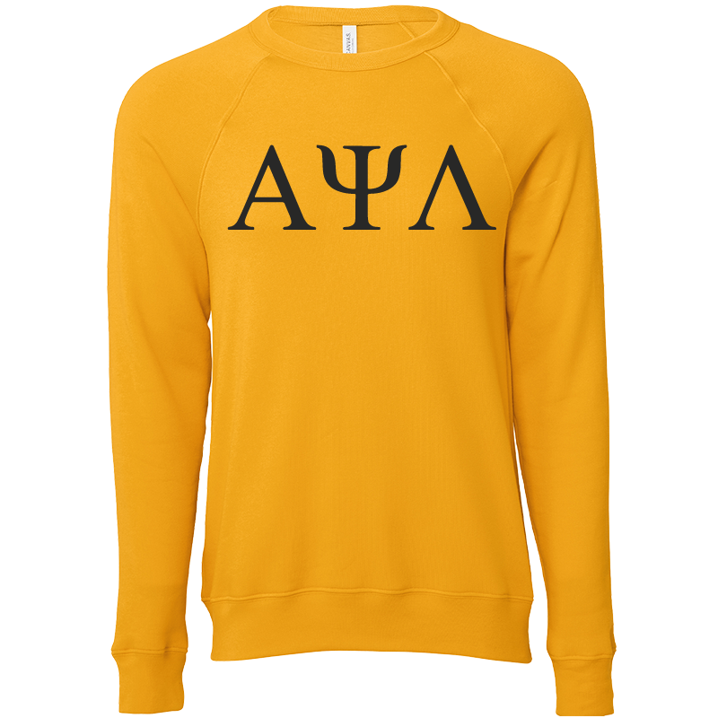 Alpha Psi Lambda Lettered Crewneck Sweatshirts