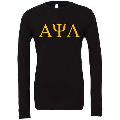 Alpha Psi Lambda Lettered Long Sleeve T-Shirts