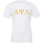 Alpha Psi Lambda Lettered Short Sleeve T-Shirts