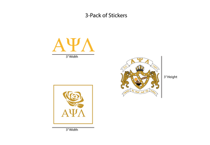 Alpha Psi Lambda Permanent Stickers