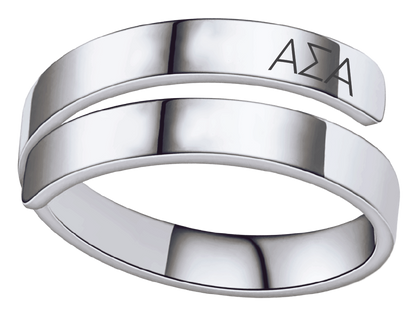 Alpha Sigma Alpha Lettered Rings