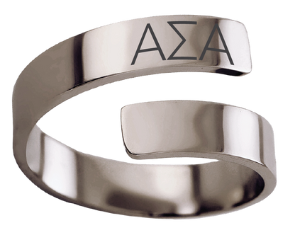 Alpha Sigma Alpha Lettered Rings