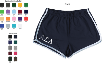 Alpha Sigma Alpha Lettered Women's Shorts