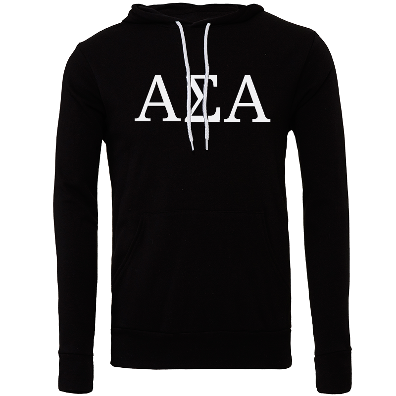 Alpha Sigma Alpha Lettered Hooded Sweatshirts