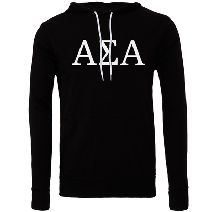 Alpha Sigma Alpha Lettered Hooded Sweatshirts