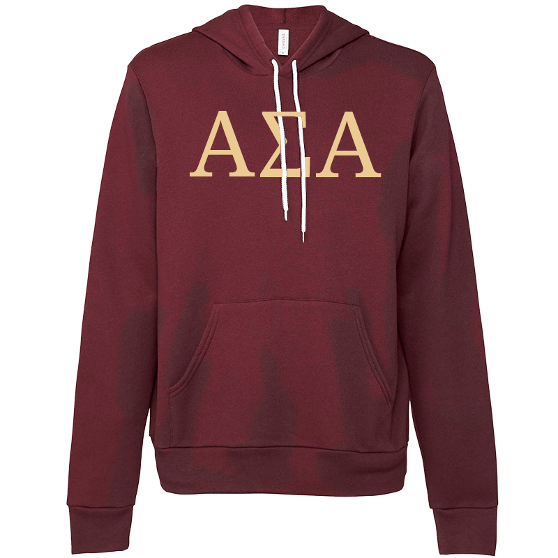 Alpha Sigma Alpha Lettered Hooded Sweatshirts