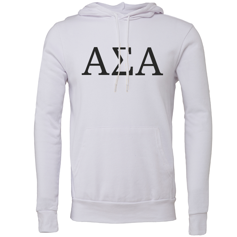 Alpha Sigma Alpha Lettered Hooded Sweatshirts