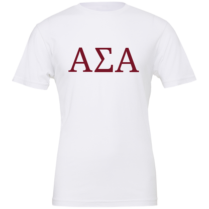 Alpha Sigma Alpha Lettered Short Sleeve T-Shirts