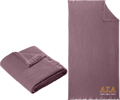 Alpha Sigma Alpha Letters and Name Blankets