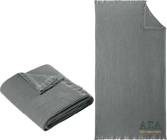Alpha Sigma Alpha Letters and Name Blankets