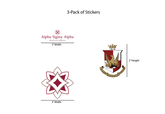 Alpha Sigma Alpha Permanent Stickers