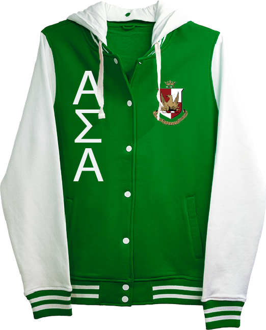 Alpha Sigma Alpha Varsity Hooded Sweatshirt
