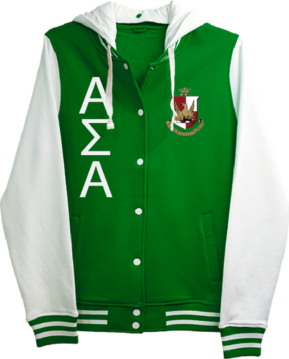 Alpha Sigma Alpha Varsity Hooded Sweatshirt