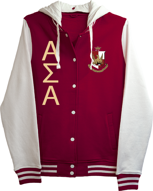 Alpha Sigma Alpha Varsity Hooded Sweatshirt