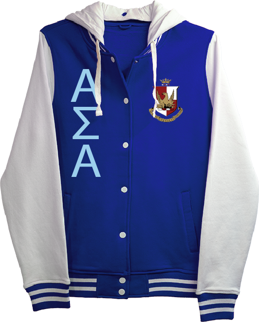 Alpha Sigma Alpha Varsity Hooded Sweatshirt