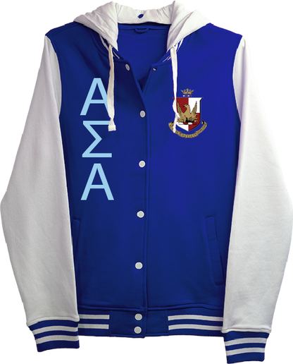 Alpha Sigma Alpha Varsity Hooded Sweatshirt