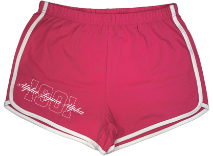 Alpha Sigma Alpha Year and Name Women's Shorts