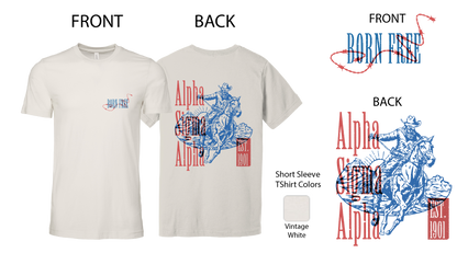 Alpha Sigma Alpha Cowboy Graphic T-Shirt