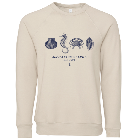 Alpha Sigma Alpha Nautical Graphic Crewnecks