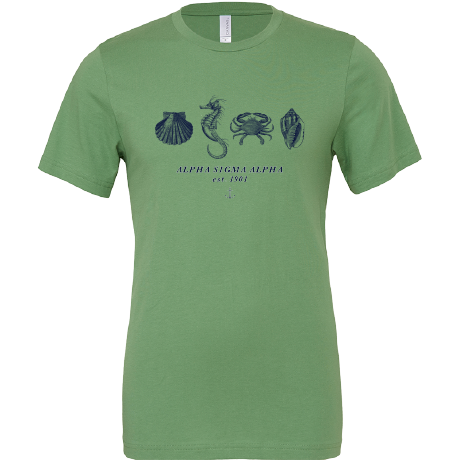 Alpha Sigma Alpha Nautical Graphic T-Shirts
