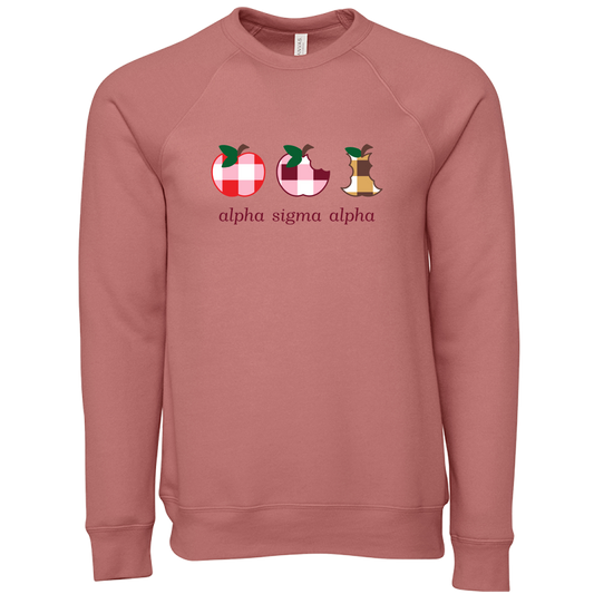 Alpha Sigma Alpha Apple Evolution Crewneck