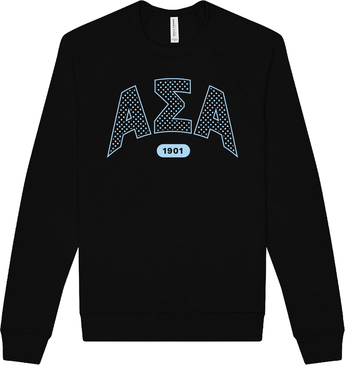 Alpha Sigma Alpha Varsity Polka Dot Crewneck