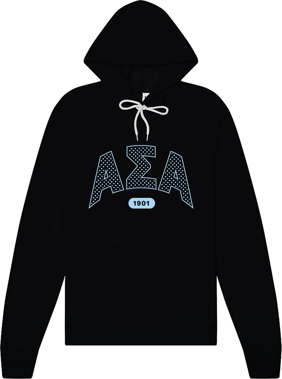 Alpha Sigma Alpha Varsity Polka Dot Hoodie