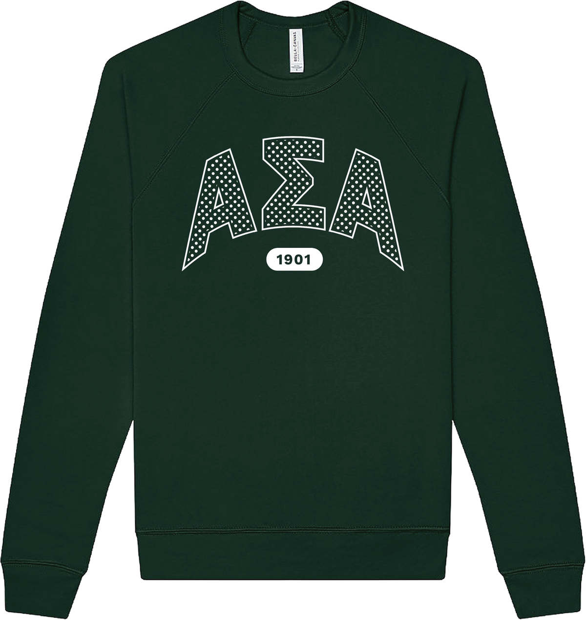 Alpha Sigma Alpha Varsity Polka Dot Crewneck