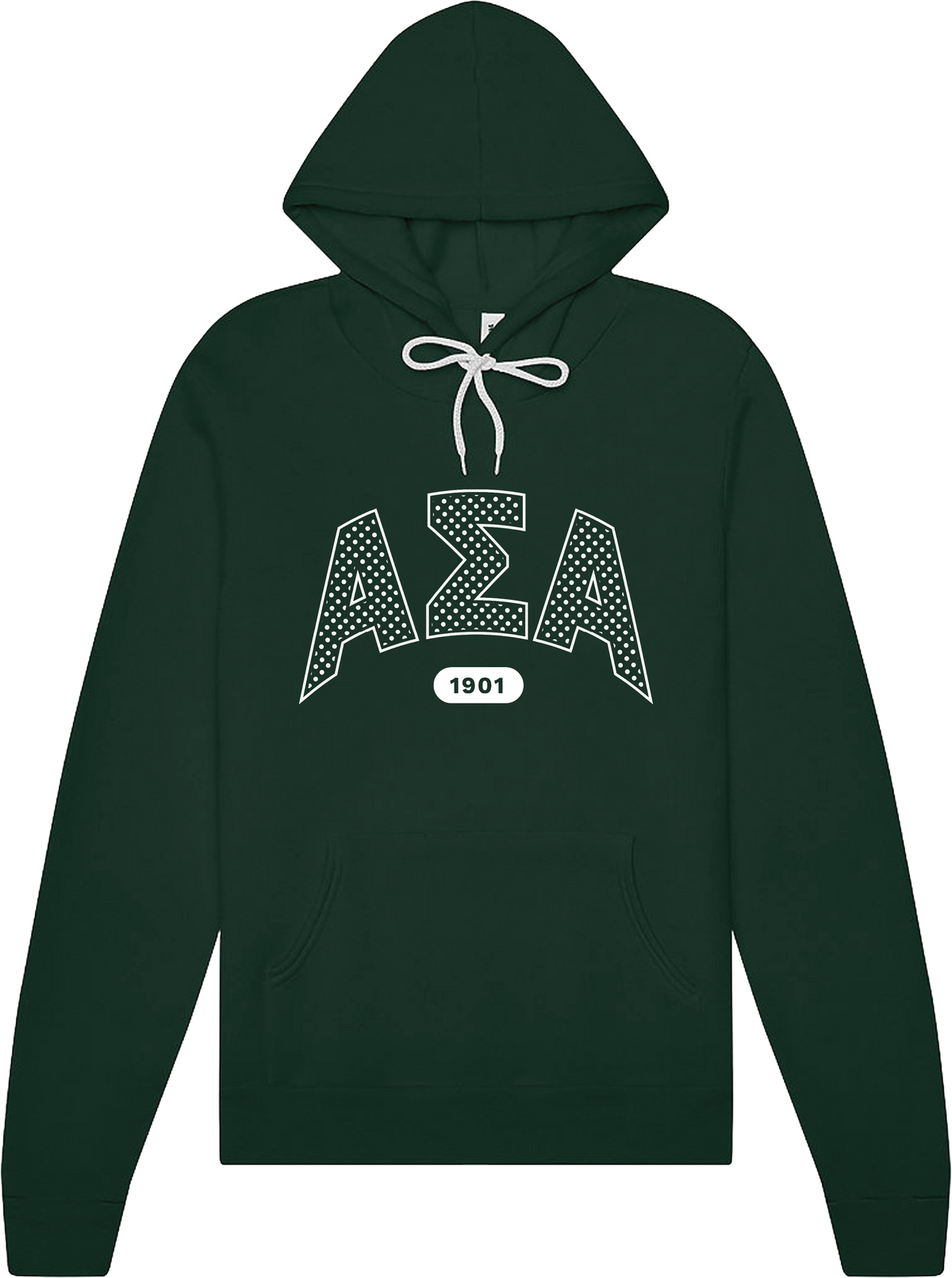 Alpha Sigma Alpha Varsity Polka Dot Hoodie