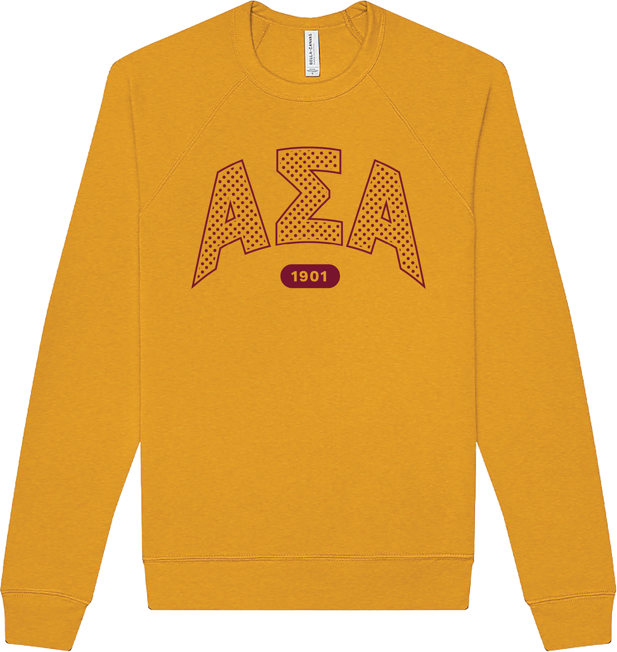 Alpha Sigma Alpha Varsity Polka Dot Crewneck